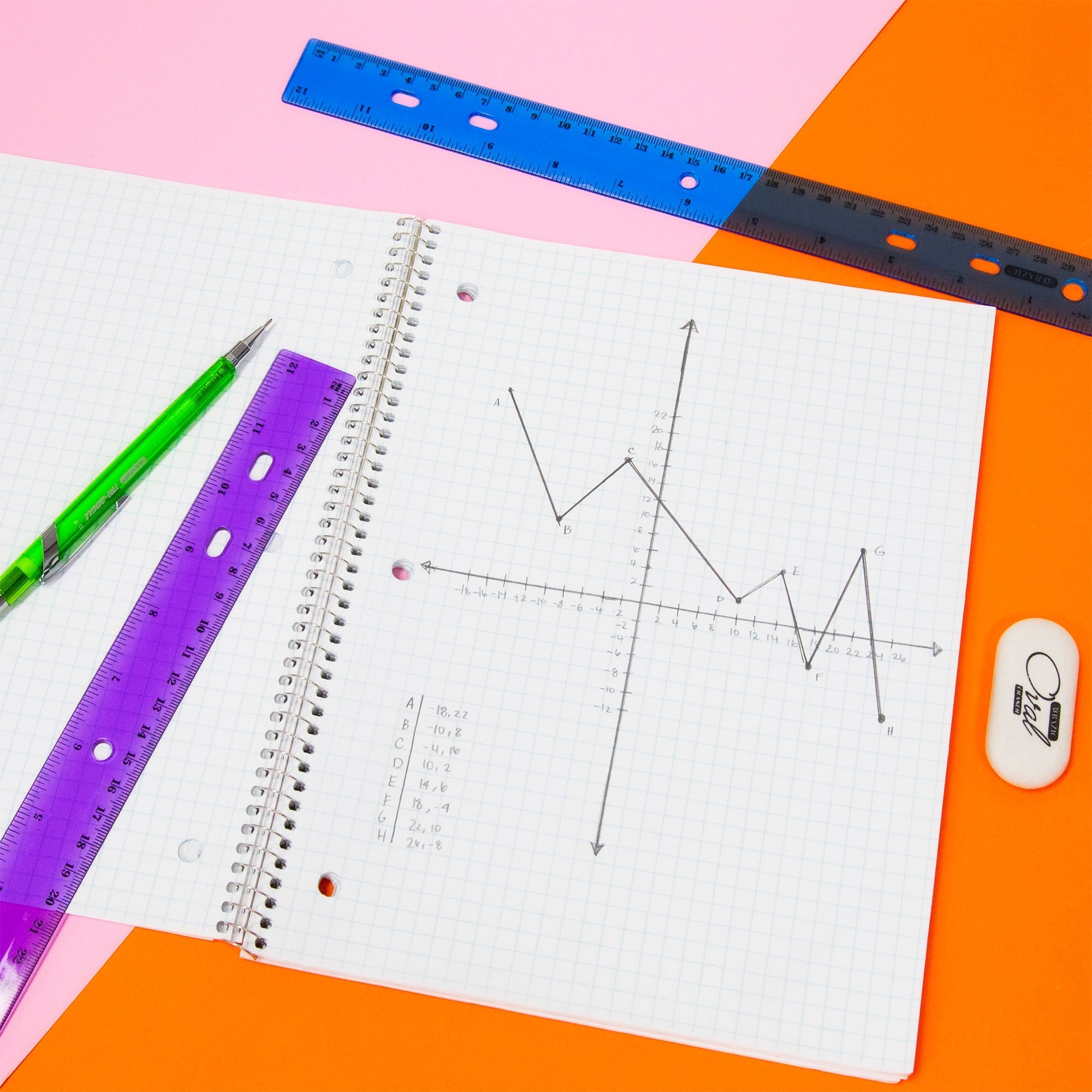 BAZIC 12" Jeweltones Color Ruler