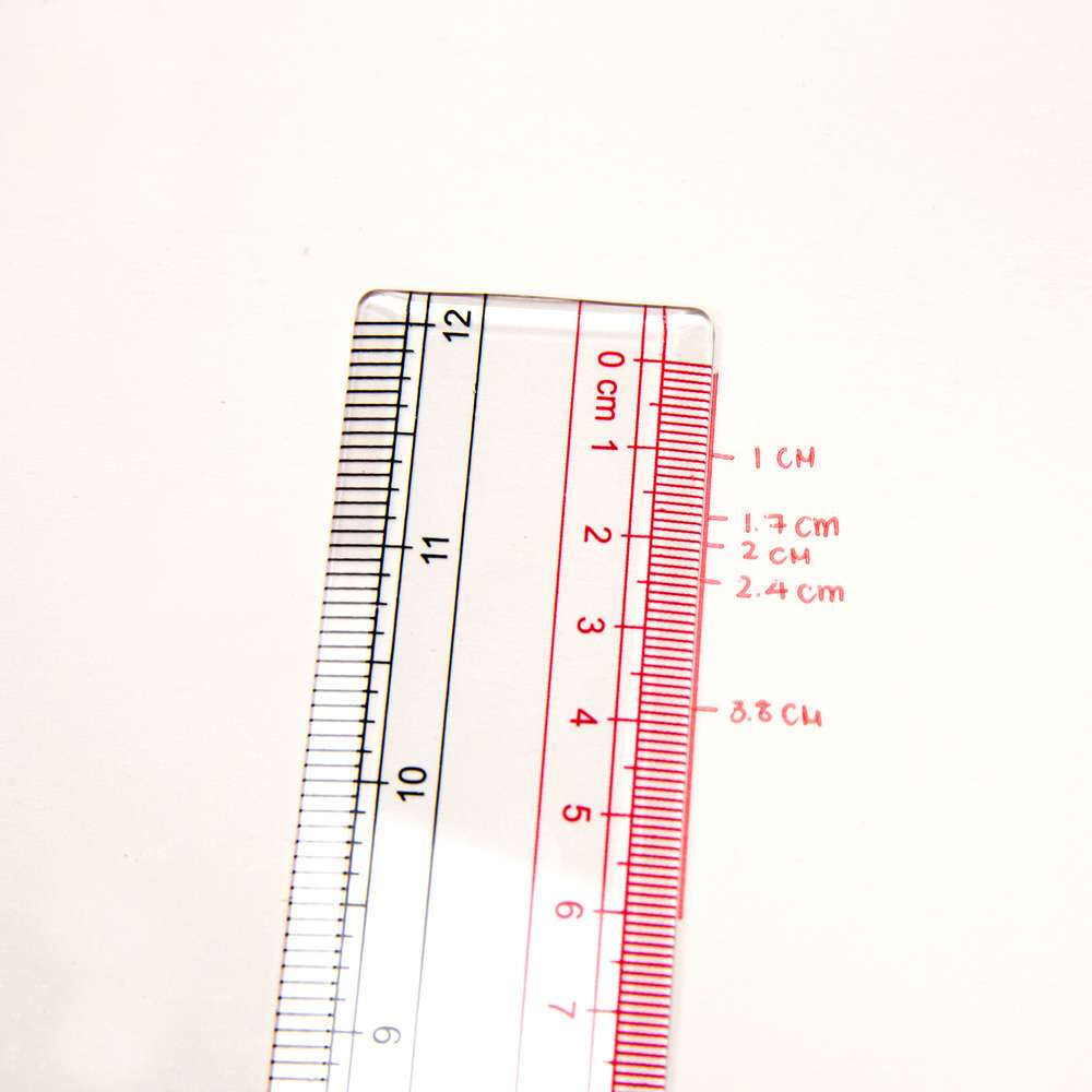 BAZIC Claro 12" Transparent Plastic