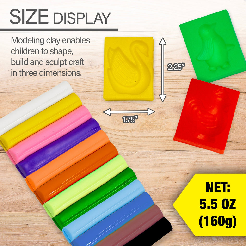 BAZIC 12 Color Modeling Clay