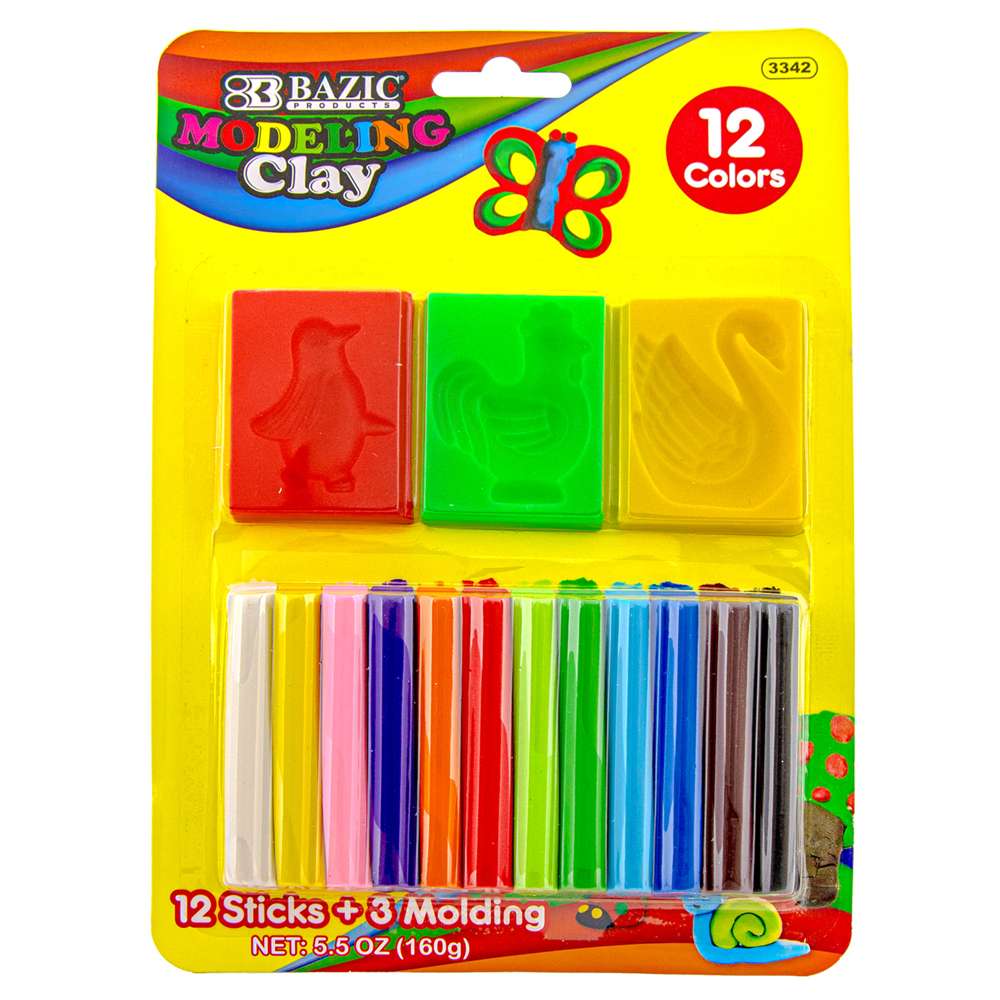 BAZIC 12 Color Modeling Clay