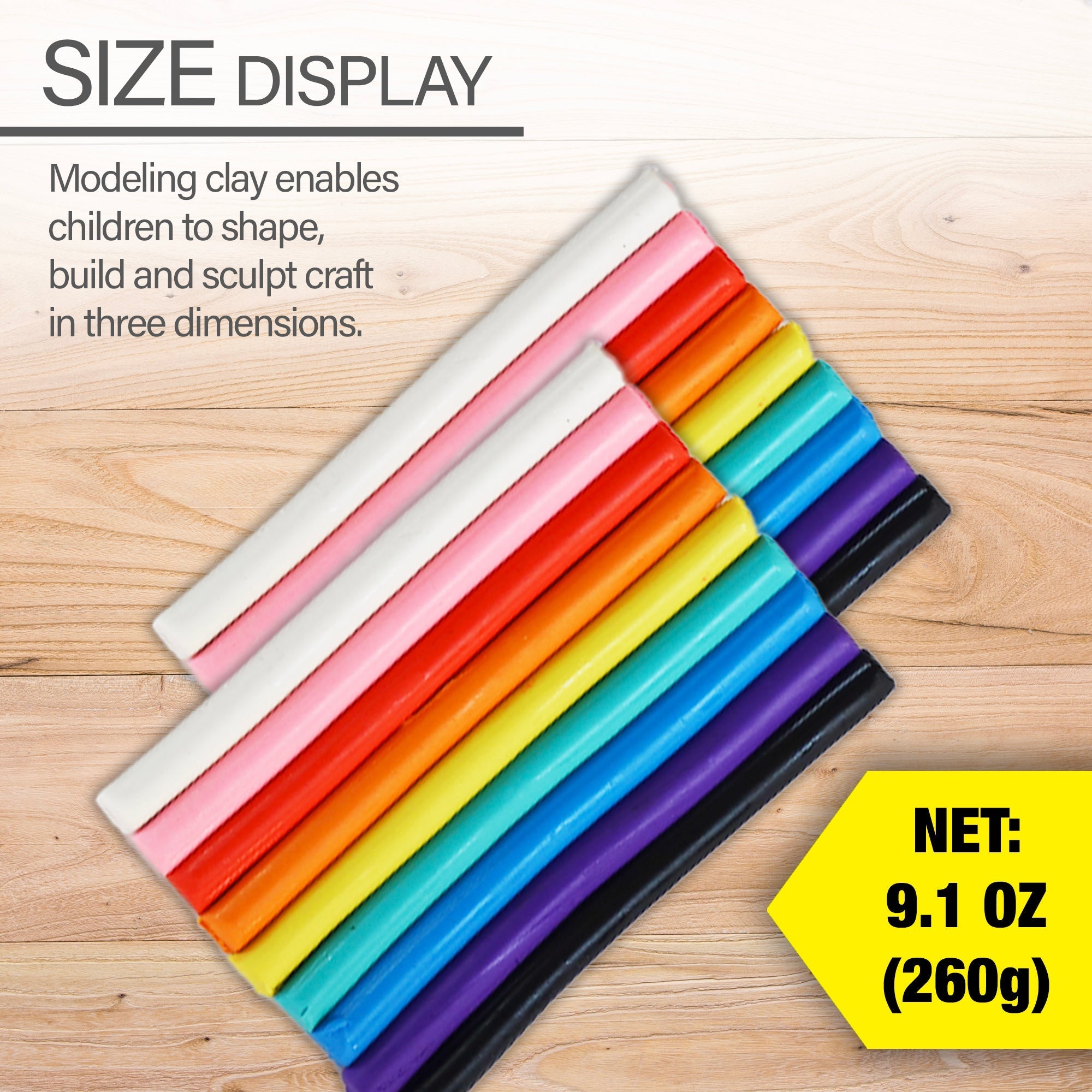 BAZIC  9 Color Modeling Clay