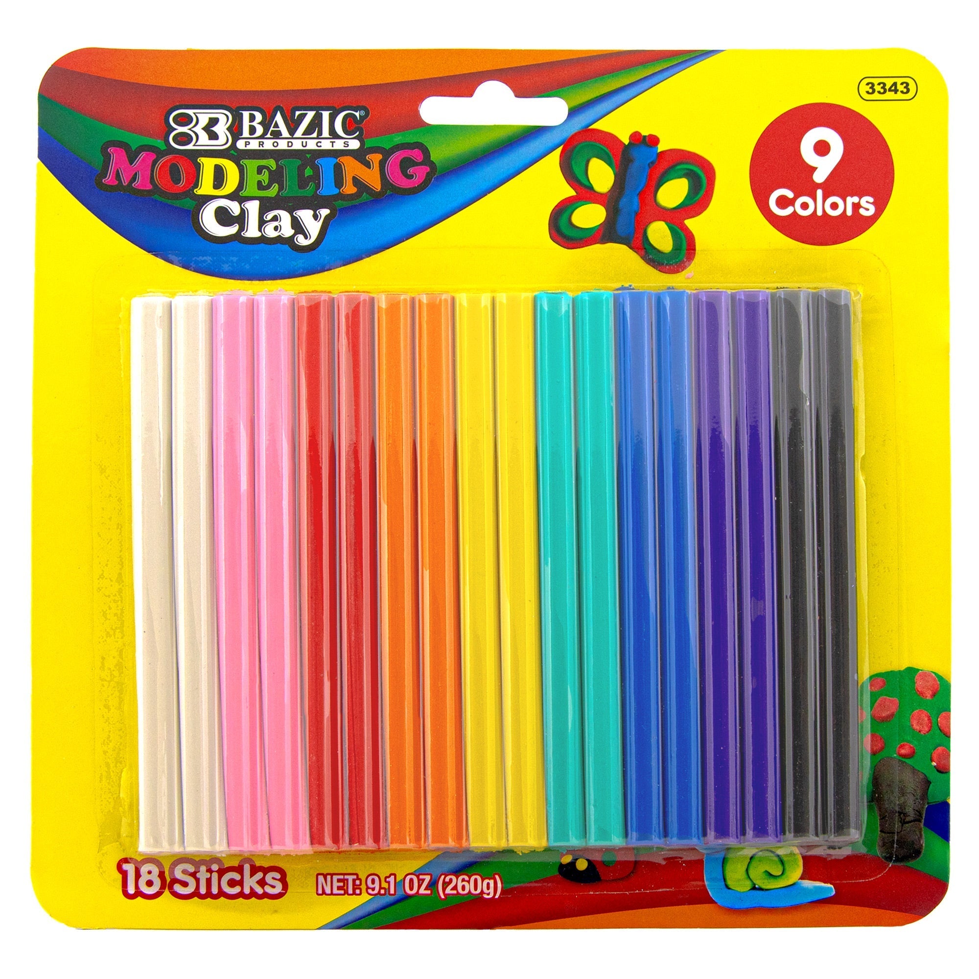 BAZIC  9 Color Modeling Clay