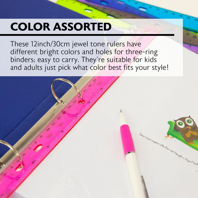 Jeweltones Color Ruler 12"