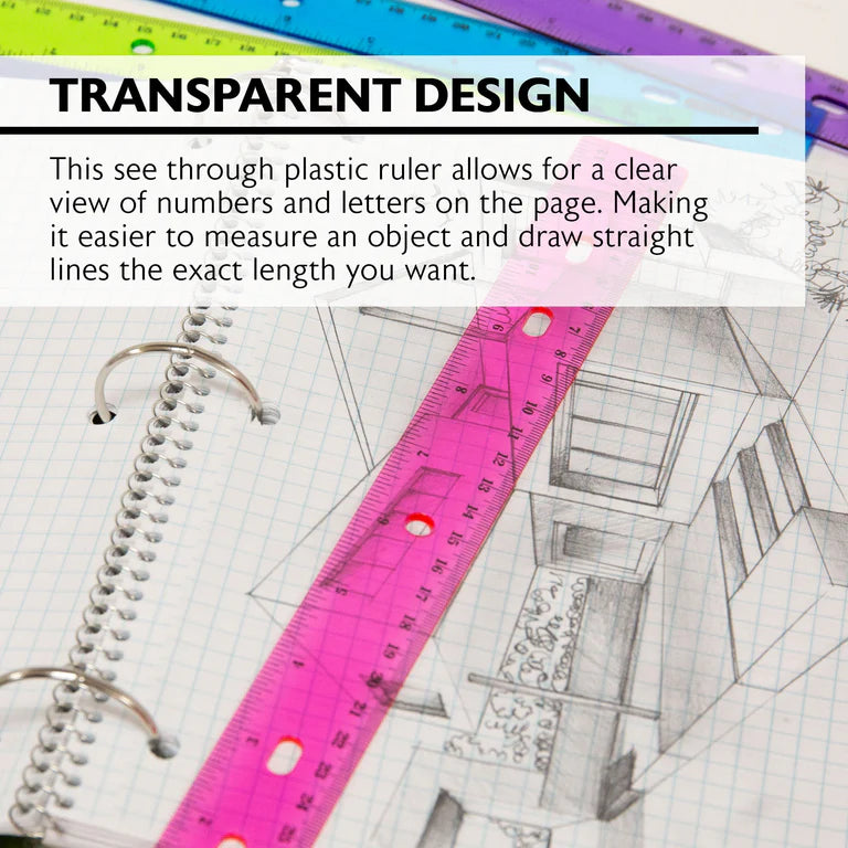 Jeweltones Color Ruler 12"