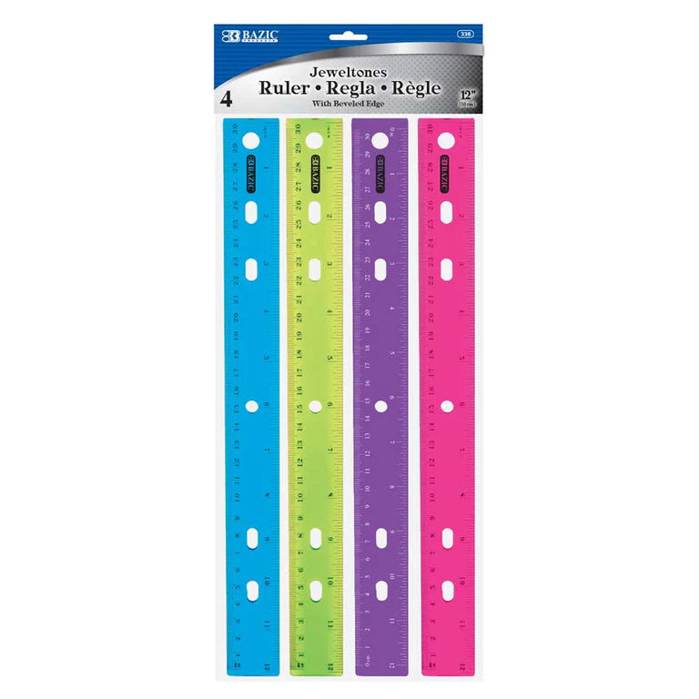 Jeweltones Color Ruler 12"
