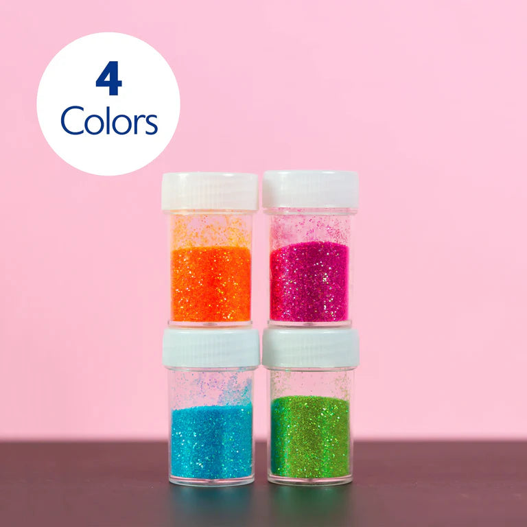 BAZIC 0.28 oz (8g) 4 Neon Color Glitter Shaker