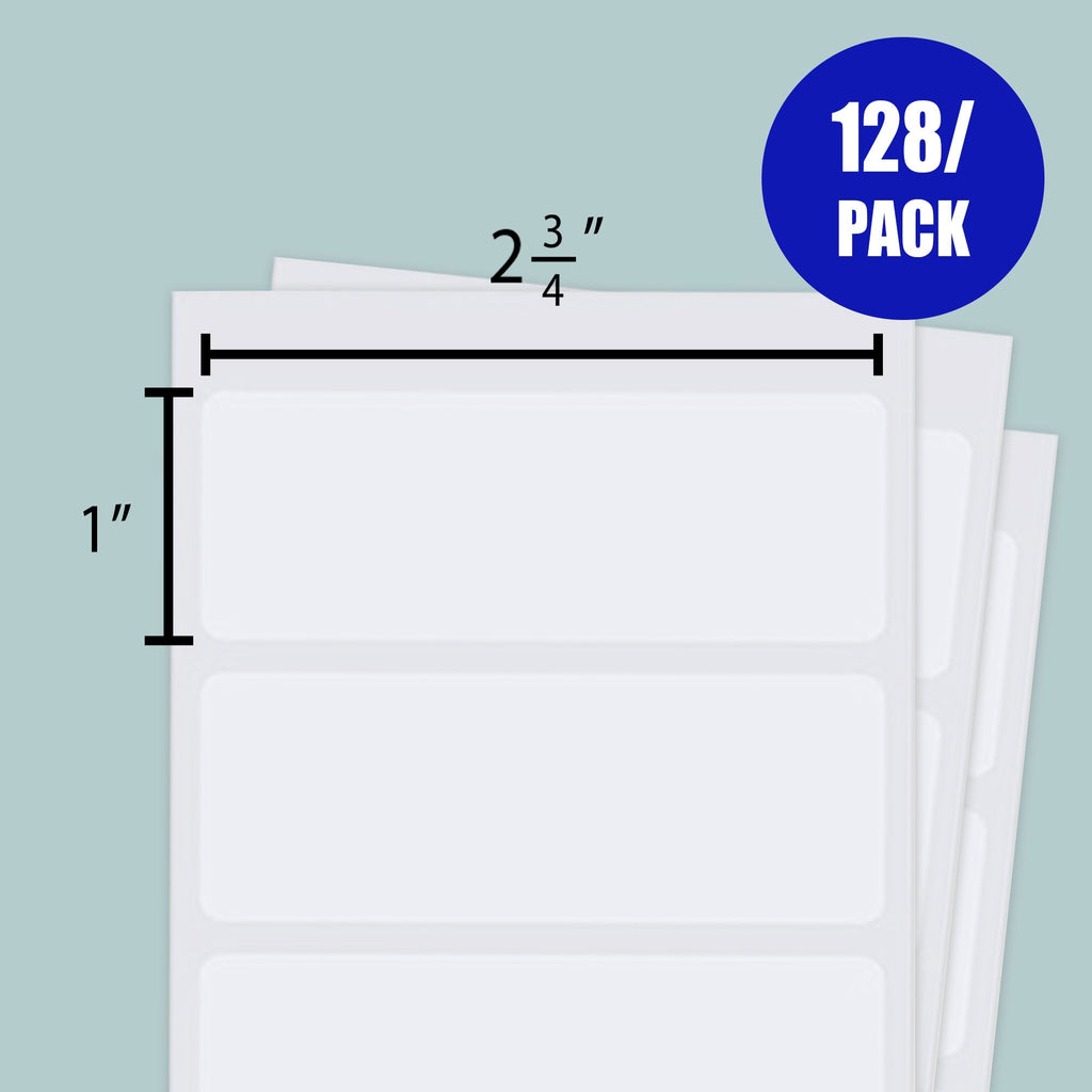 BAZIC 2 3/4" X 1" White Multipurpose Label
