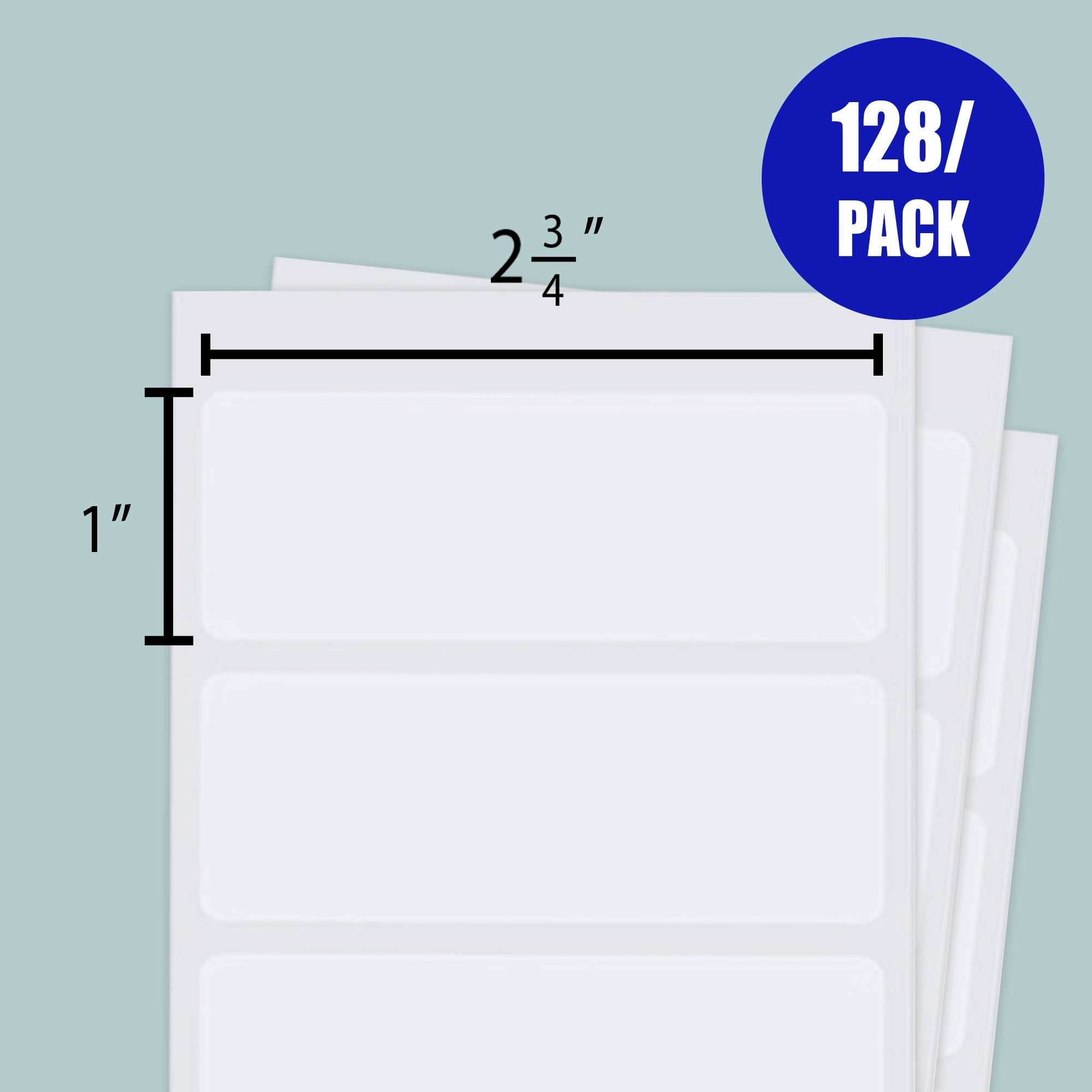 BAZIC 2 3/4" X 1" White Multipurpose Label