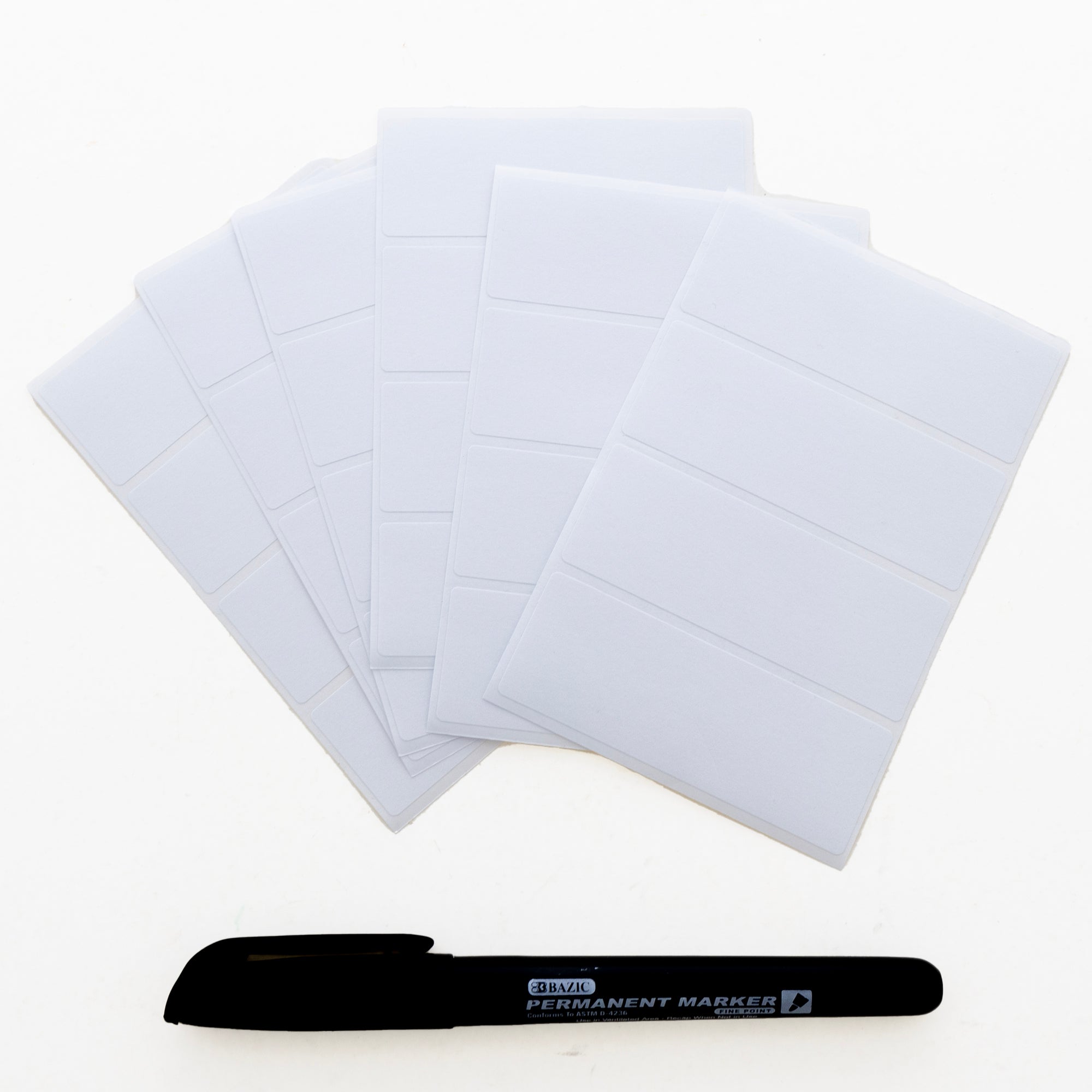 BAZIC 2 3/4" X 1" White Multipurpose Label