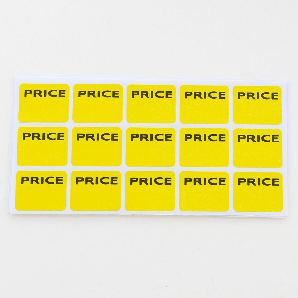 BAZIC Yellow Price Mark Label (180/Pack)