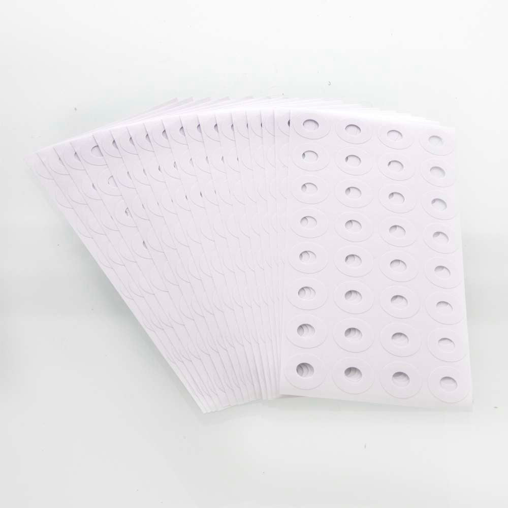 BAZIC White Round Reinforcement Label