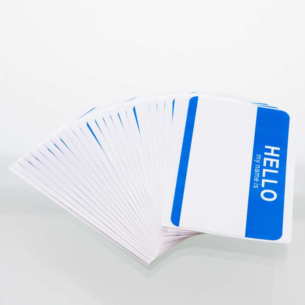 BAZIC "HELLO my name is" Name Badge Label