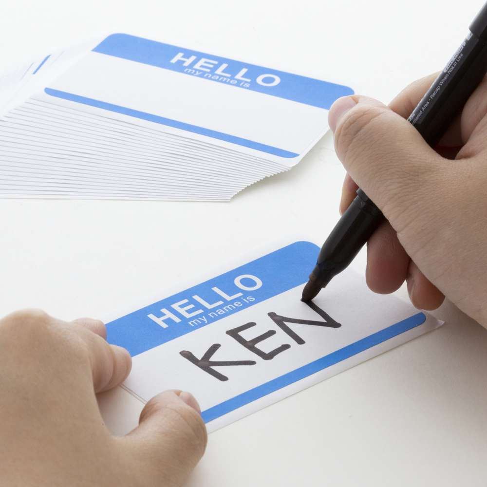 BAZIC "HELLO my name is" Name Badge Label