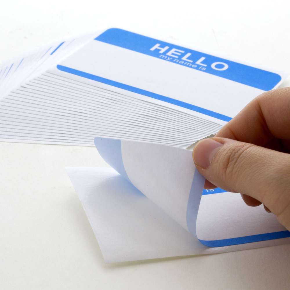 BAZIC "HELLO my name is" Name Badge Label