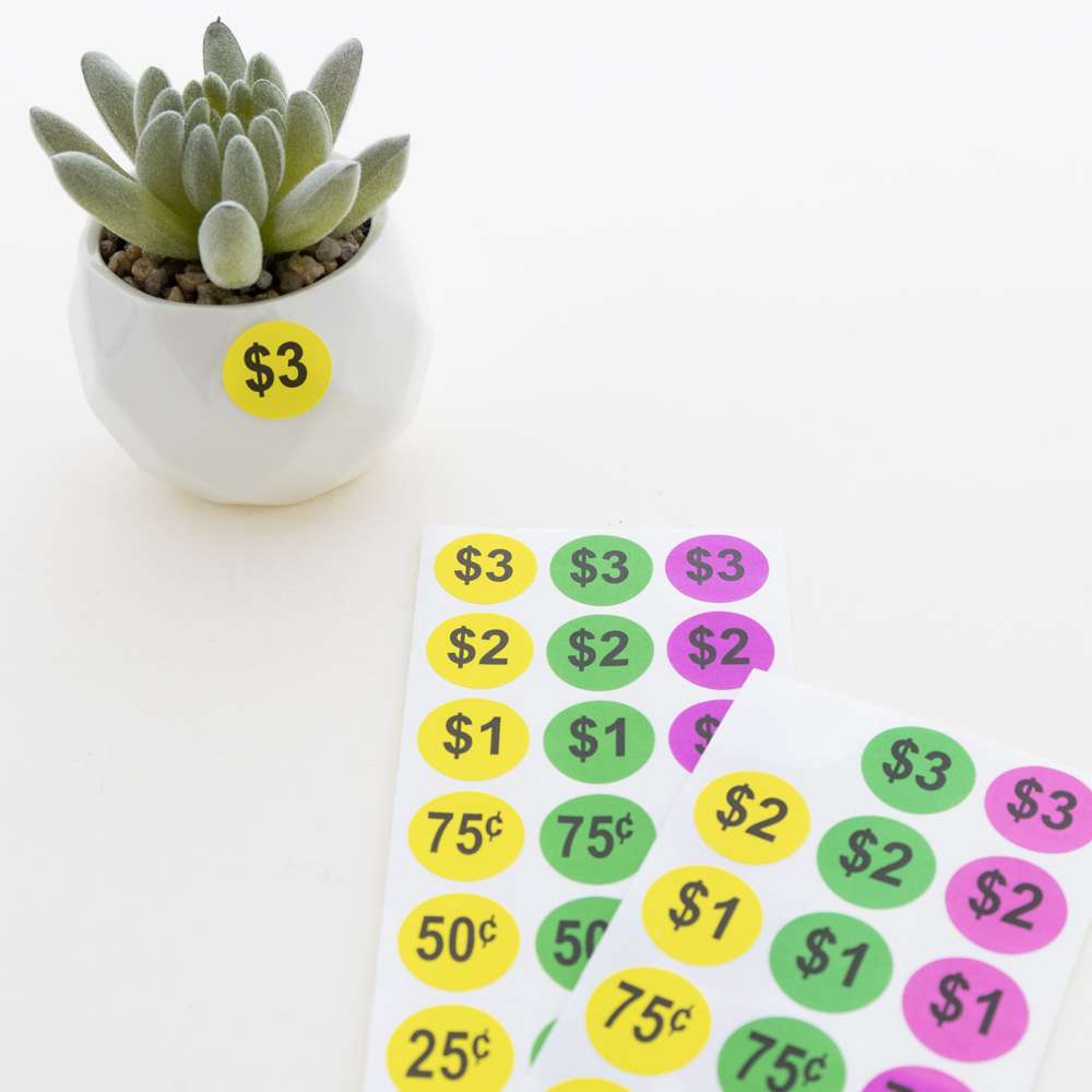 BAZIC Garage Sale Label (180/Pack)