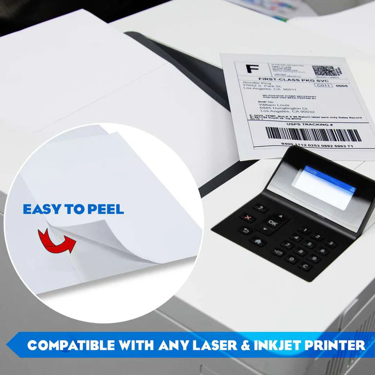 BAZIC 8.5" X 5.5" Shipping Labels (20/Pack)