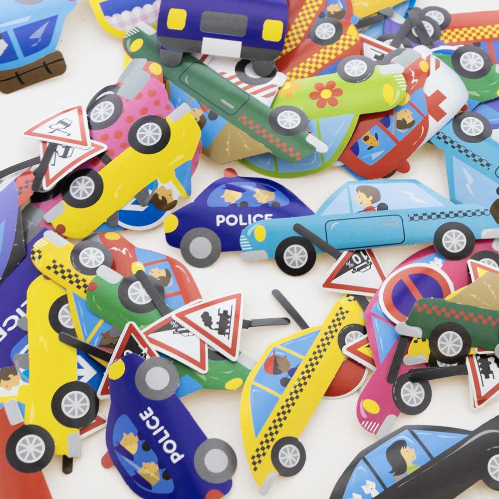 BAZIC Car Series Assorted Sticker (80/Bag)