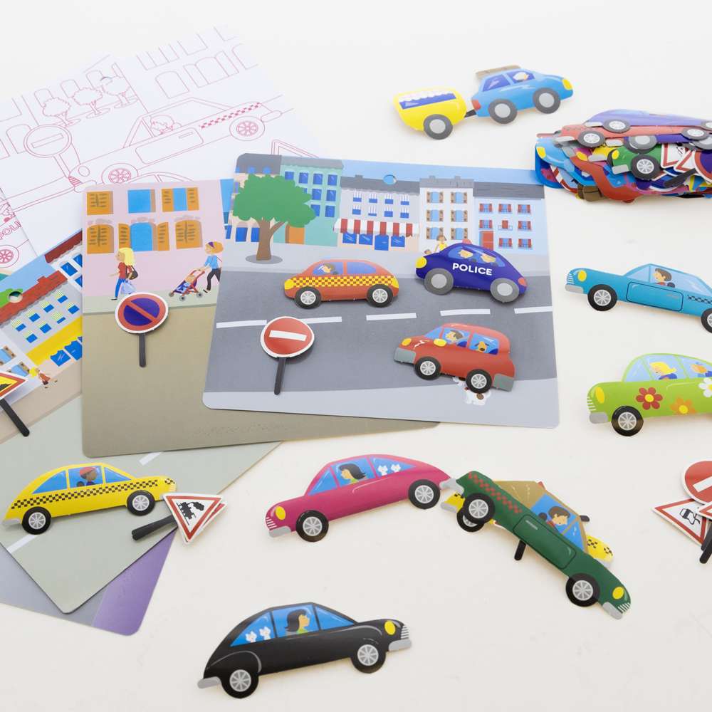 BAZIC Car Series Assorted Sticker (80/Bag)