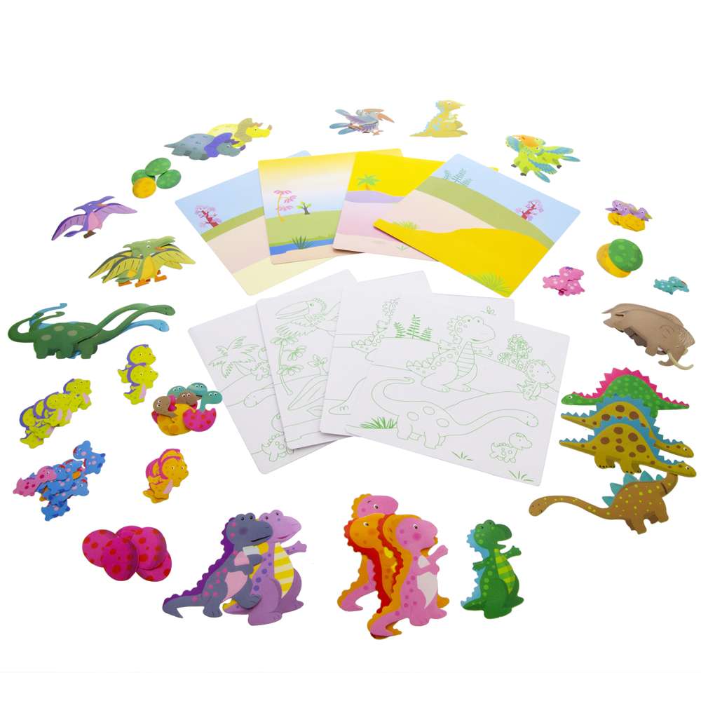 BAZIC Dinosaur Series Assorted Sticker (80/Bag)