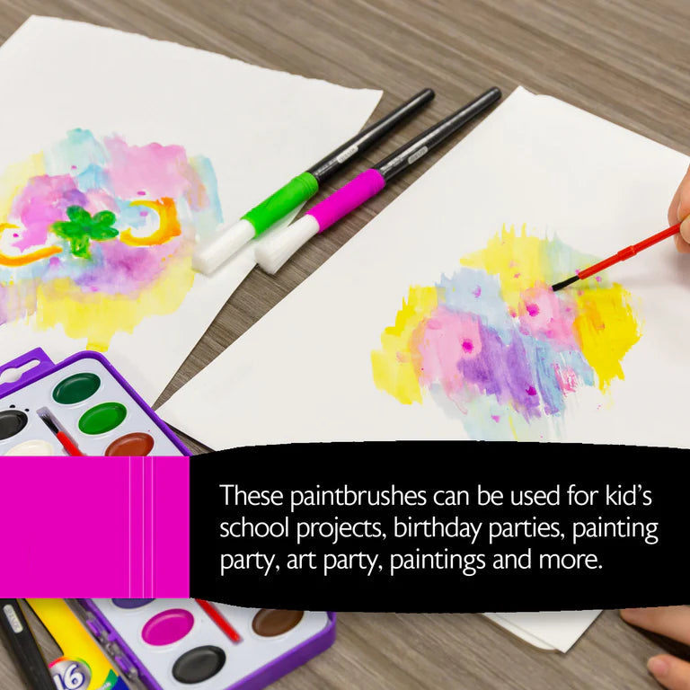 BAZIC Jumbo Kid's Paint Brush Set (4/Pack)