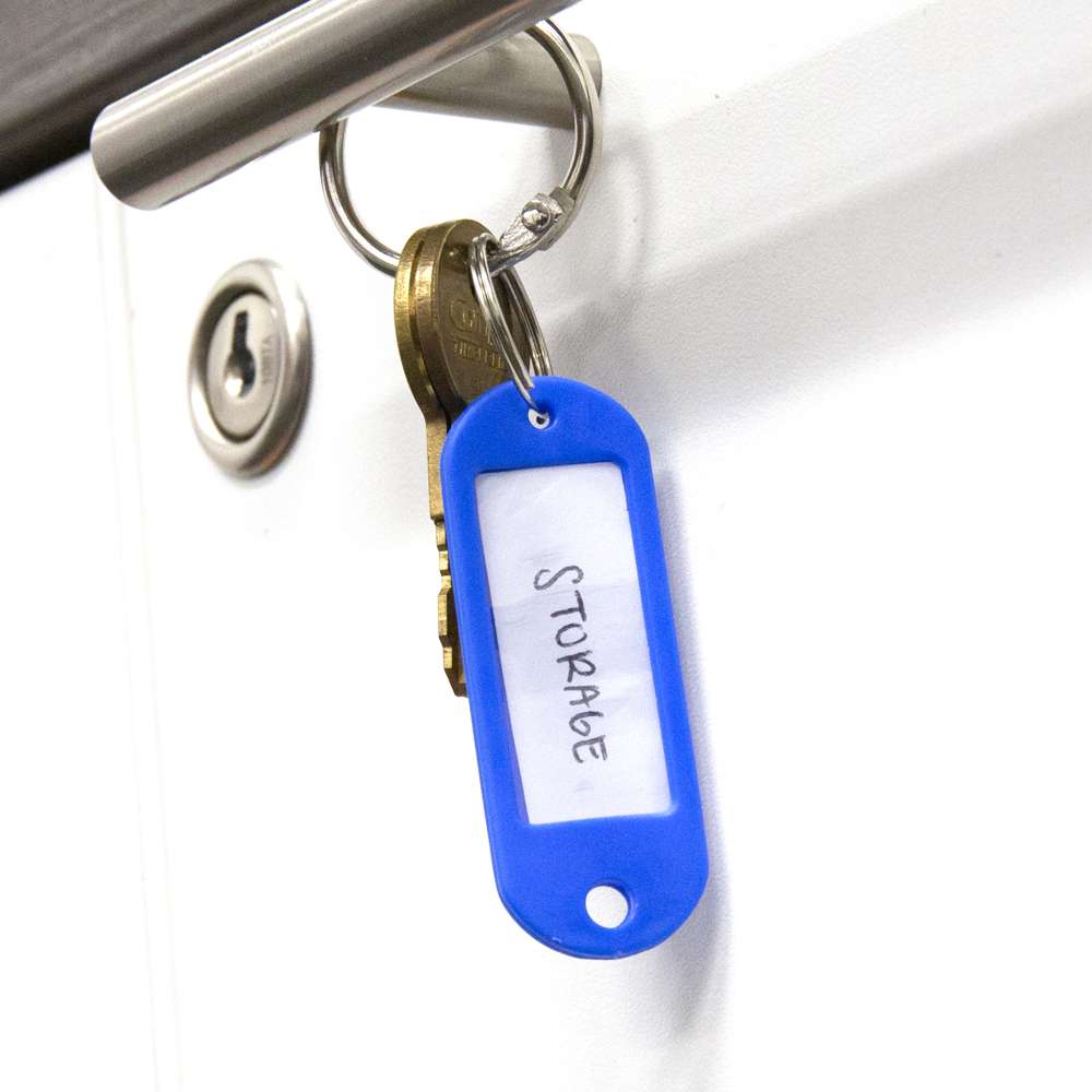 BAZIC Key Tag with Label Window (8/Pack)