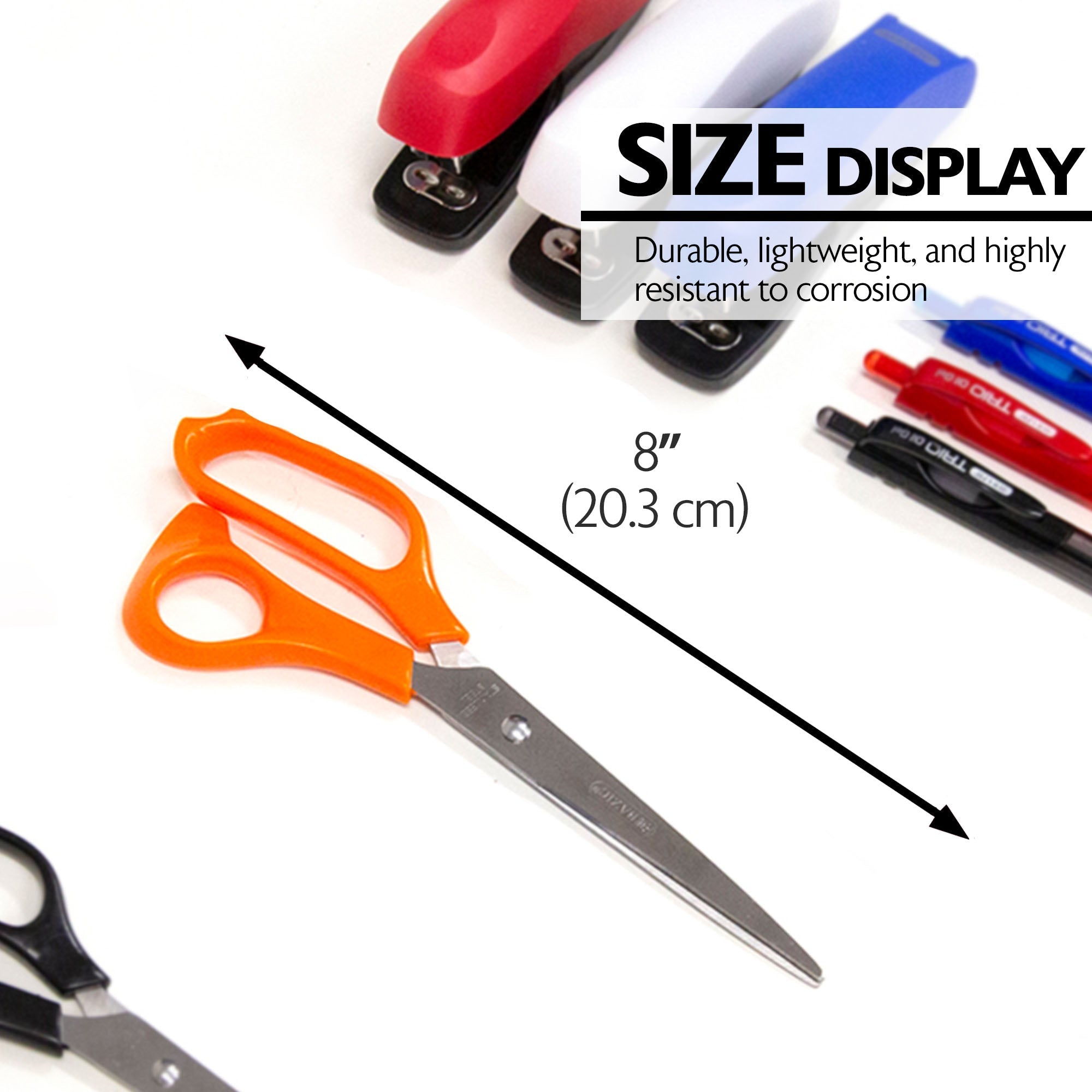 BAZIC 8" Classic Stainless Steel Scissors