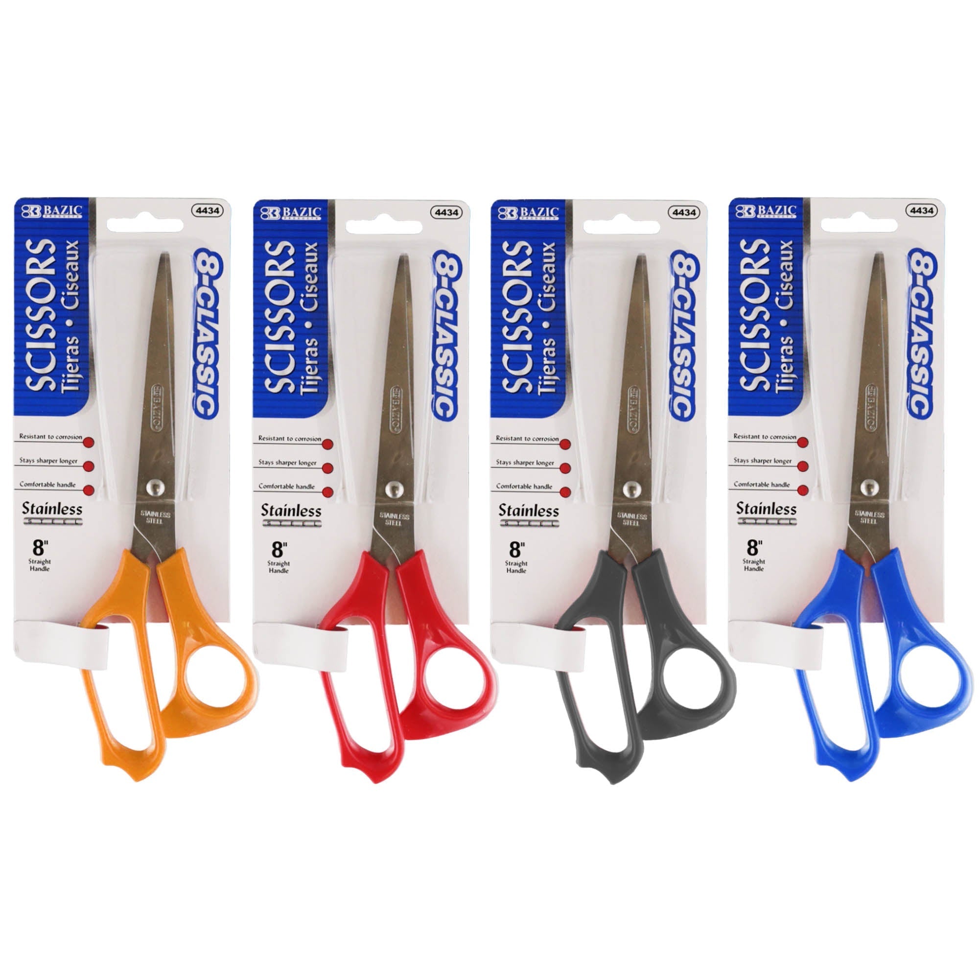 BAZIC 8" Classic Stainless Steel Scissors