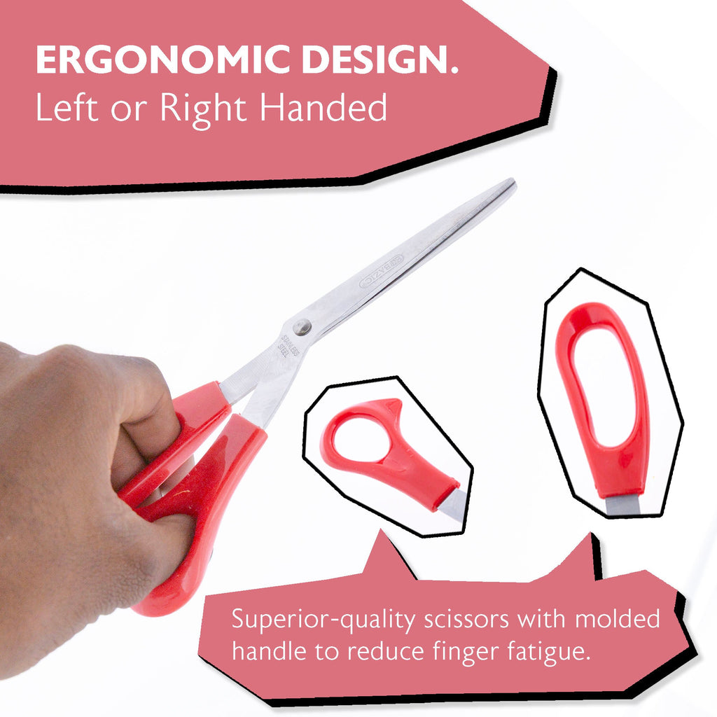 BAZIC 8" Classic Bent Handle Stainless Steel