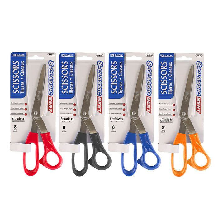 BAZIC 8" Classic Bent Handle Stainless Steel