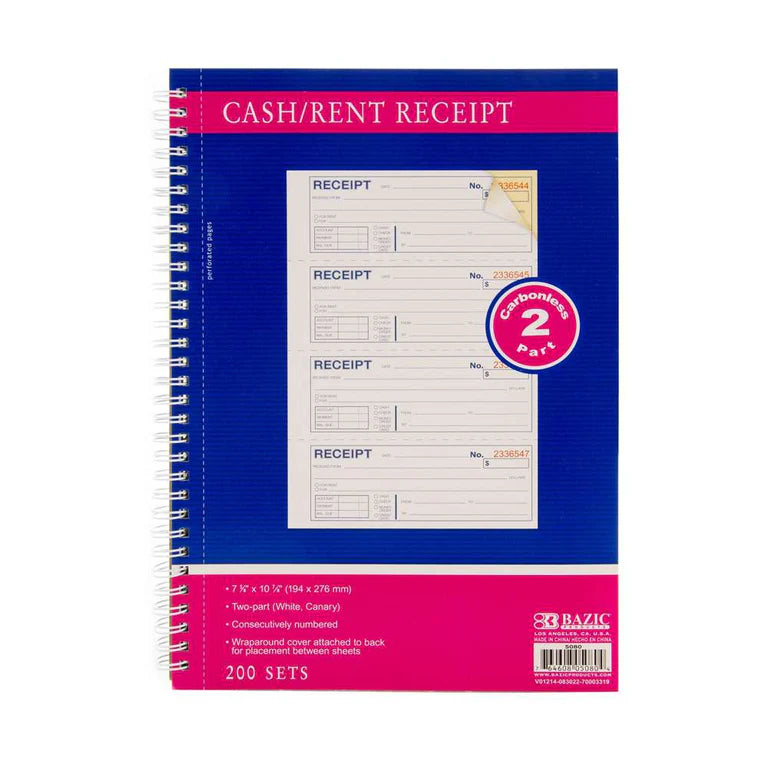 BAZIC 200 Sets 7 5/8" x 10 7/8" 2-Part