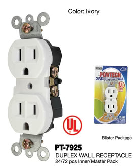 Duplex UL Wall Receptacle