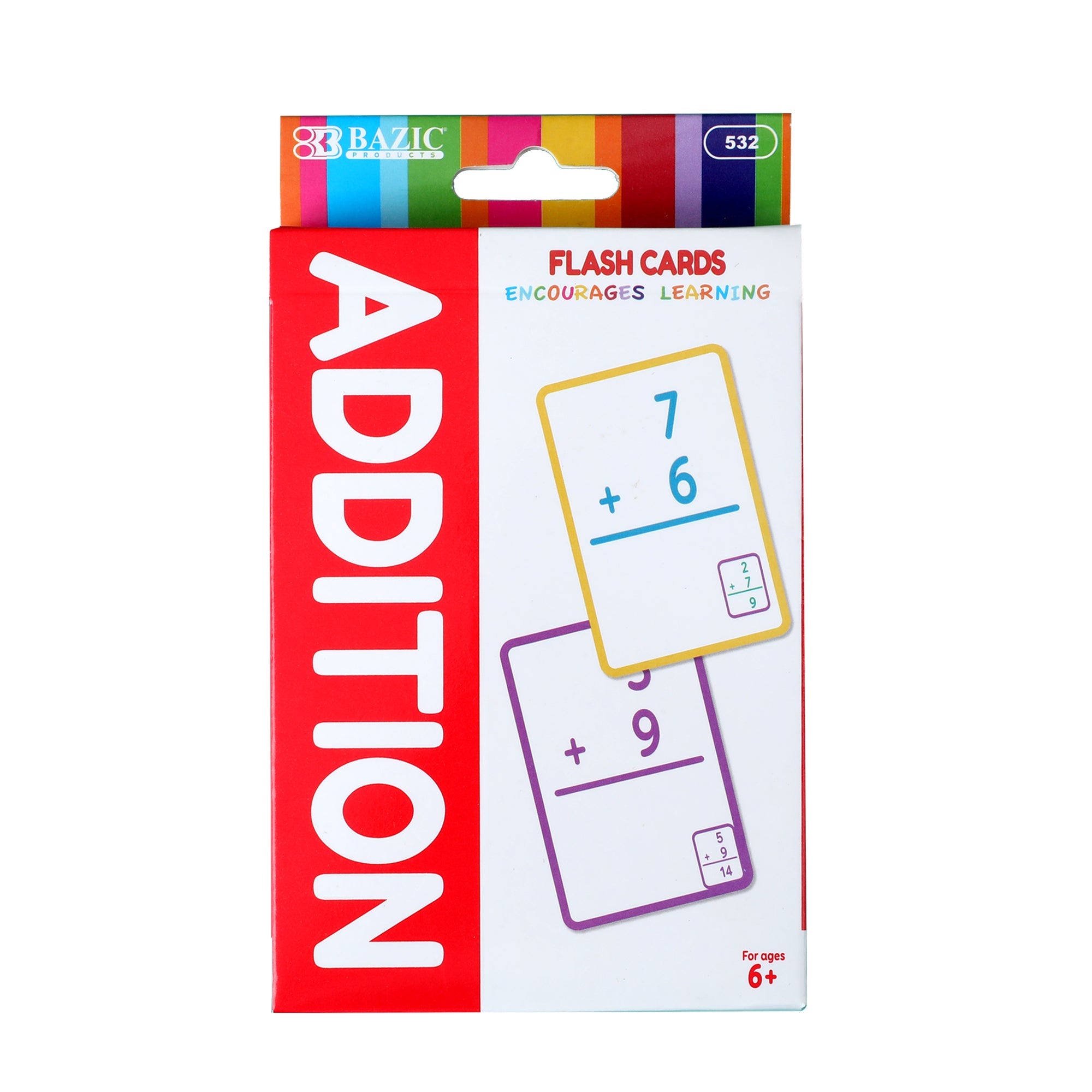 BAZIC Addition Flash Cards (36/Pack)