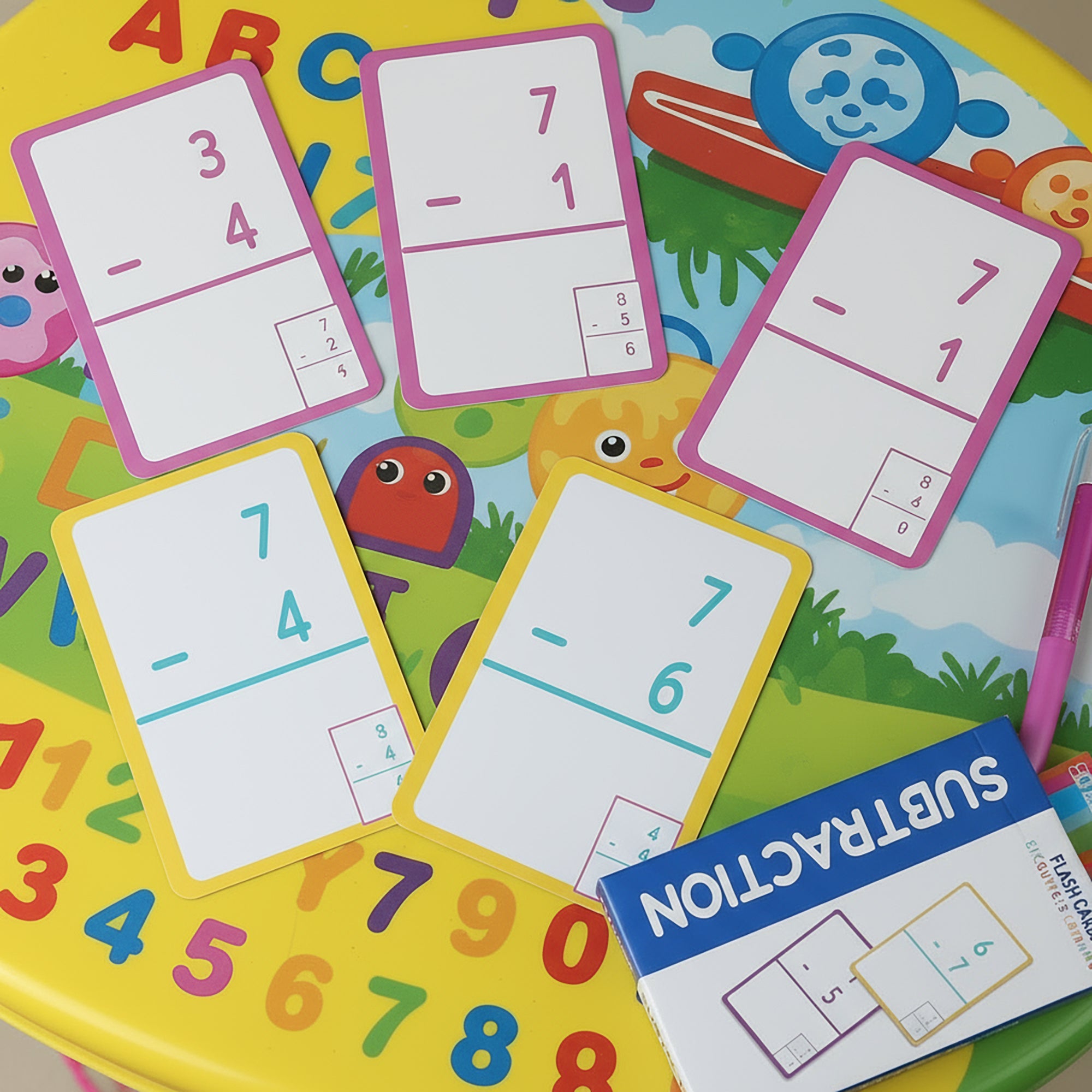 BAZIC Subtraction Flash Cards (36/Pack)