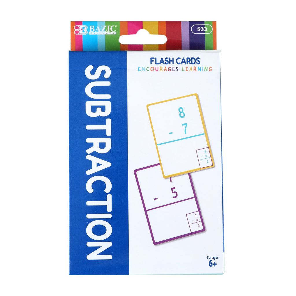 BAZIC Subtraction Flash Cards (36/Pack)