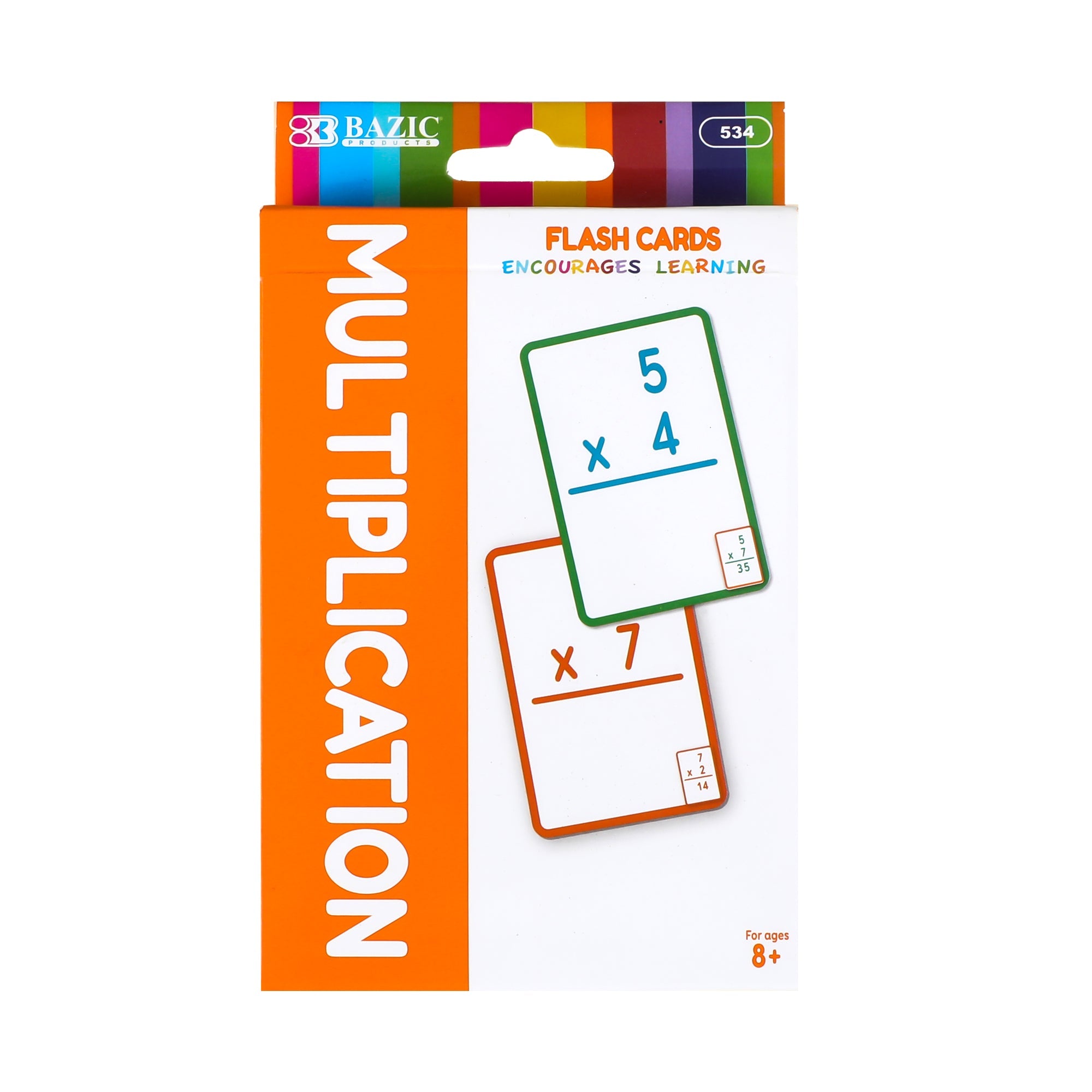 BAZIC Multiplication Flash Cards (36/Pack)