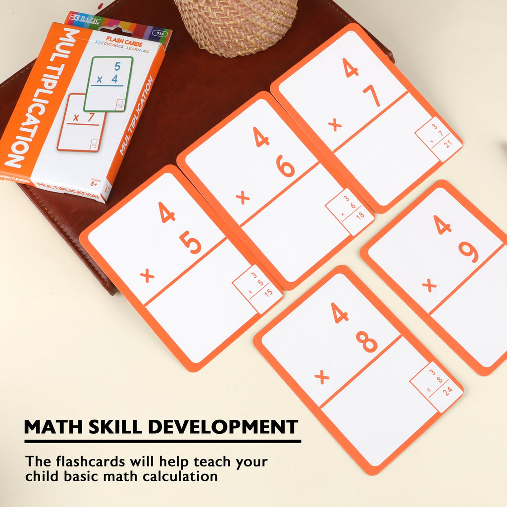 BAZIC Multiplication Flash Cards (36/Pack)