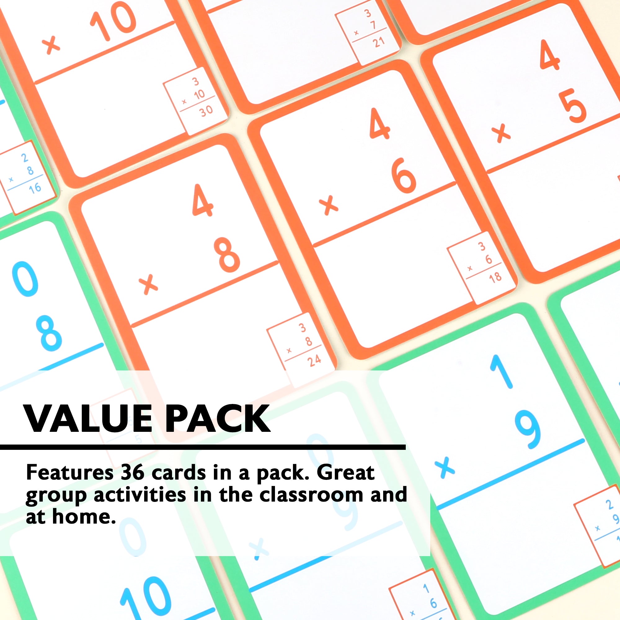 BAZIC Multiplication Flash Cards (36/Pack)