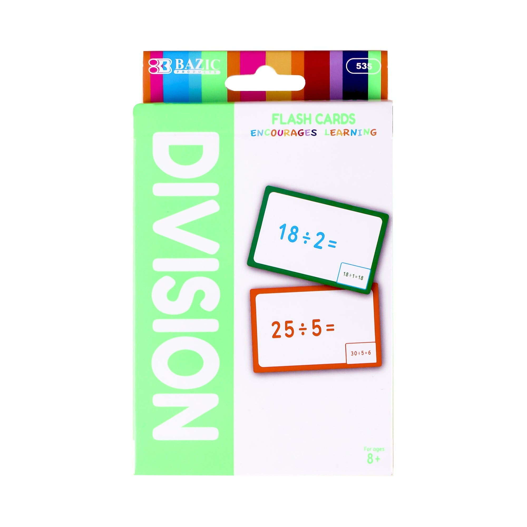 BAZIC Division Flash Cards (36/Pack)