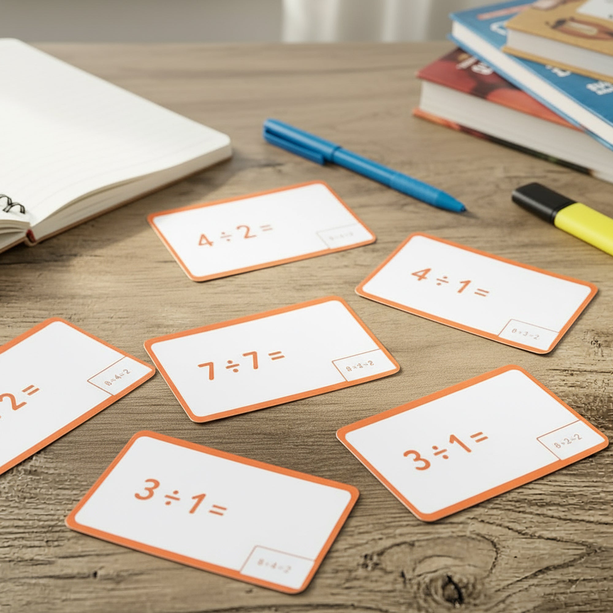 BAZIC Division Flash Cards (36/Pack)