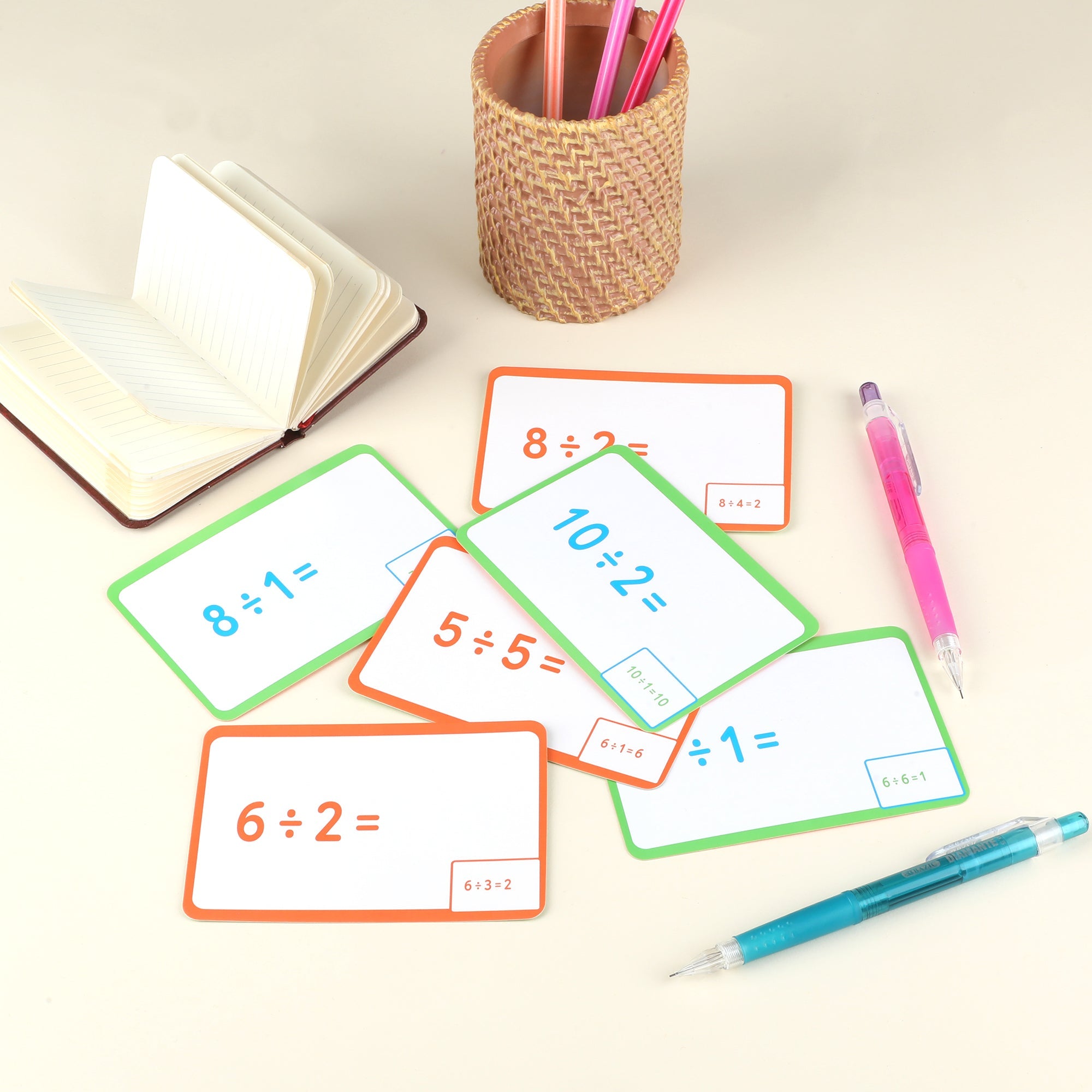 BAZIC Division Flash Cards (36/Pack)