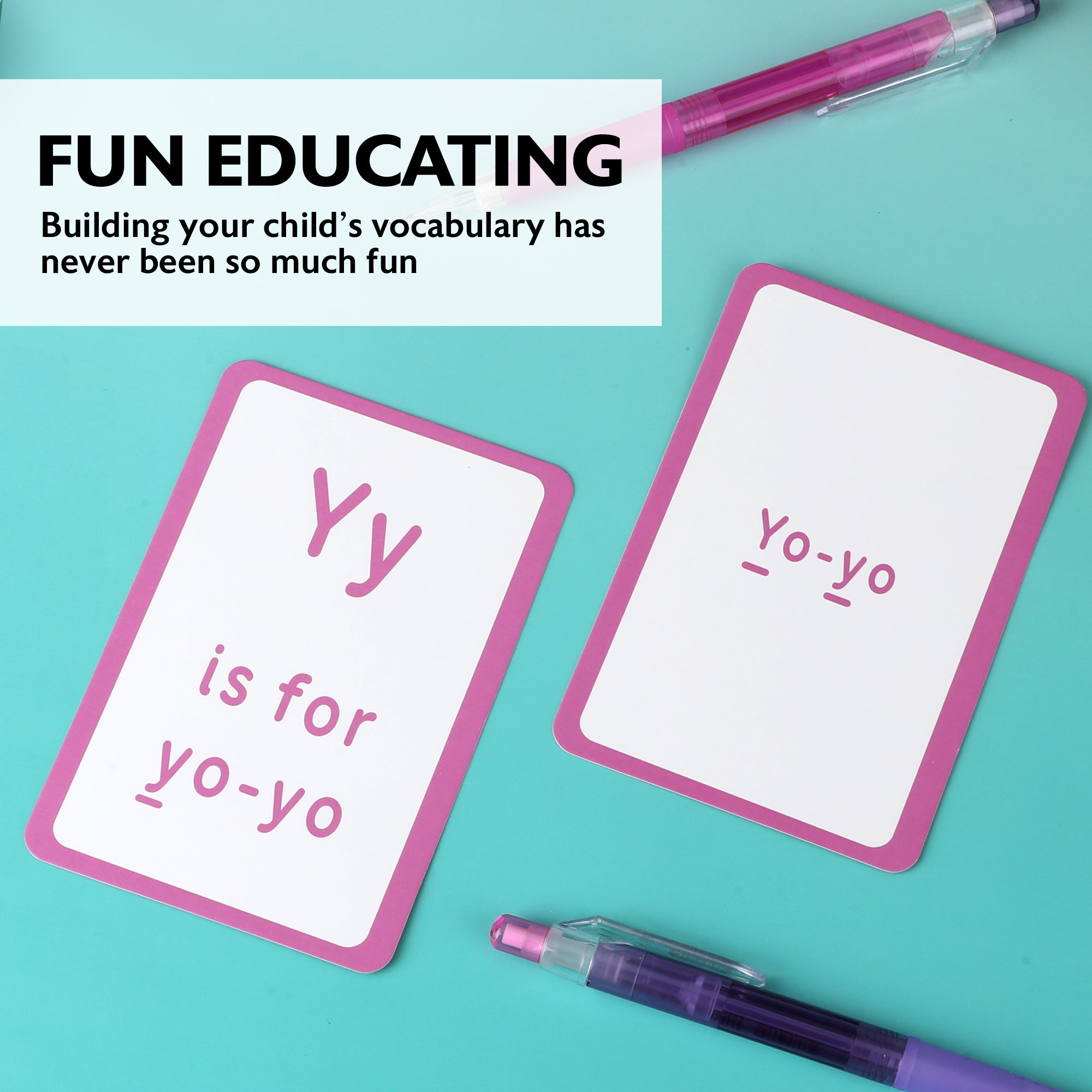 BAZIC Alphabet Preschool Flash Cards (36/Pack)