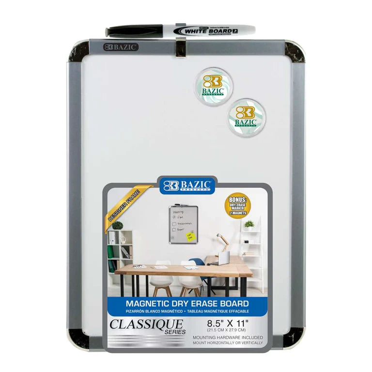 BAZIC 8.5" X 11" CLASSIQUE Magnetic Dry Erase