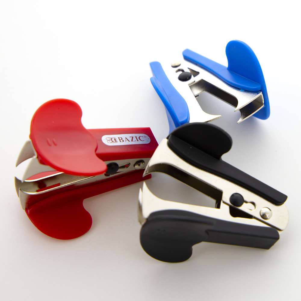 BAZIC Claw Style Staples Remover w/ Safety Lock