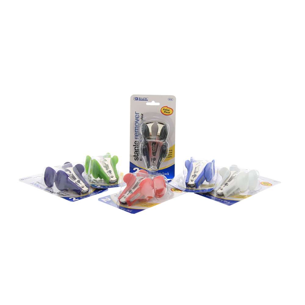 BAZIC Claw Style Staples Remover w/ Safety Lock