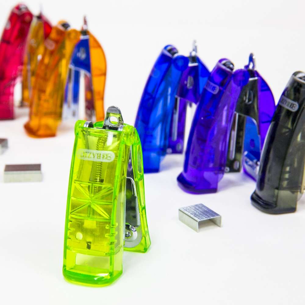 BAZIC Mini Stand-Up Standard (26/6) Stapler w/ 500 Ct Staples