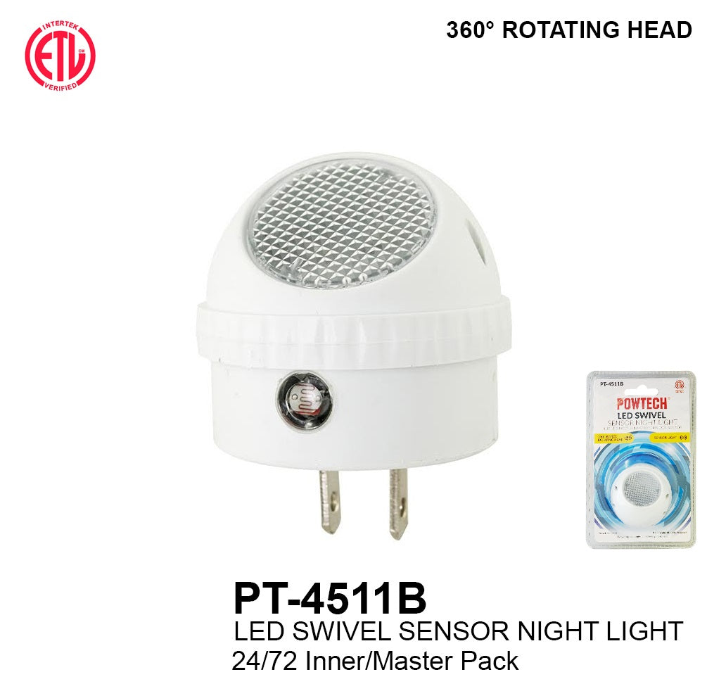 LED Swivel Sensor Night Light