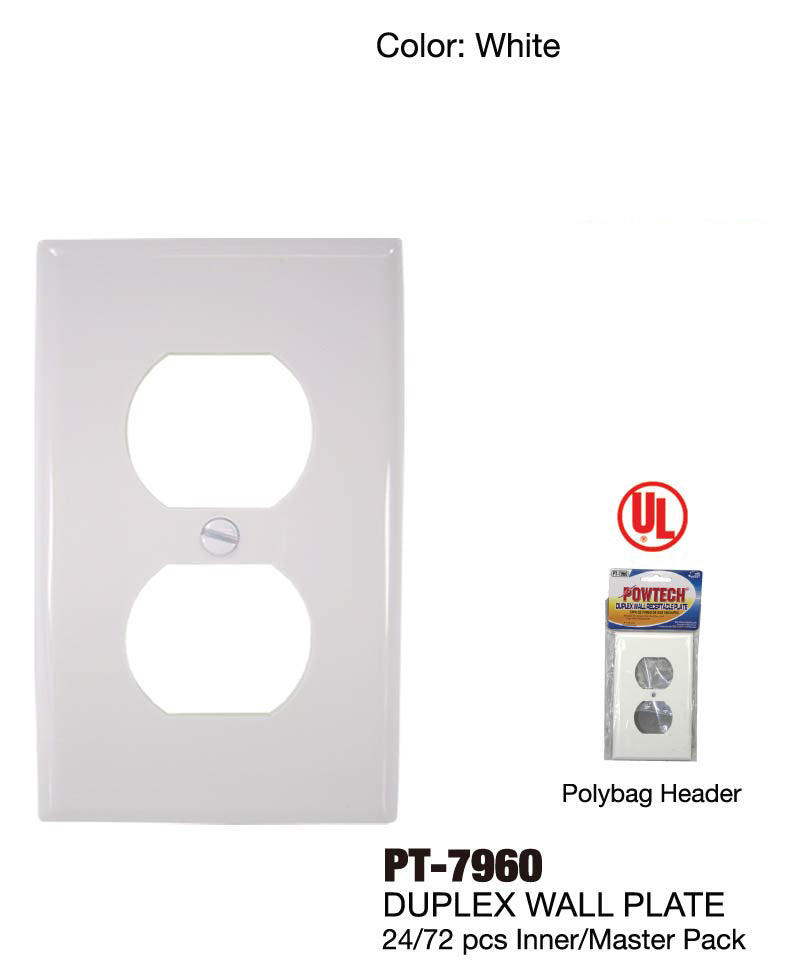 Duplex UL Wall Plate