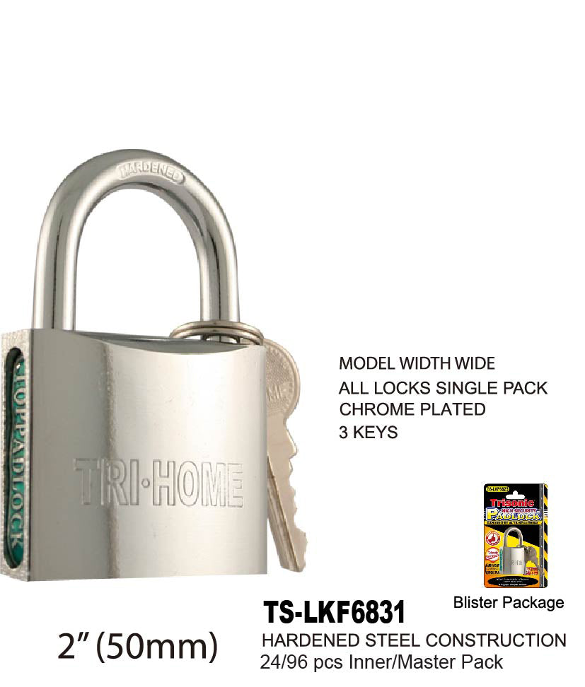 Chrome Plated Steel Padlock (2)"