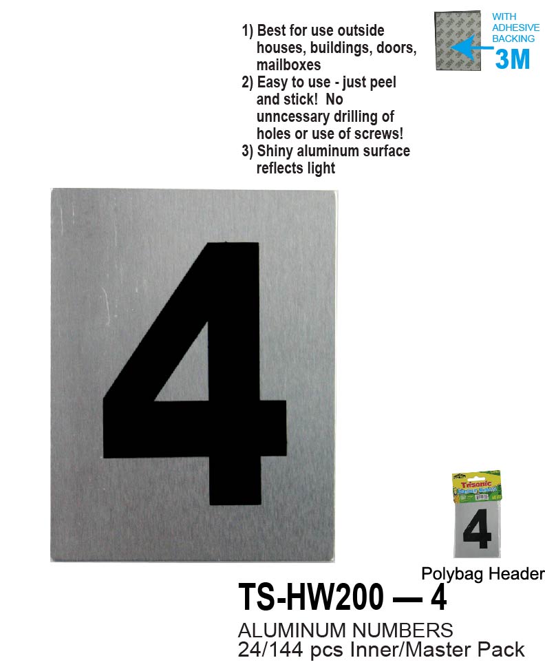 Aluminum Number (4")"