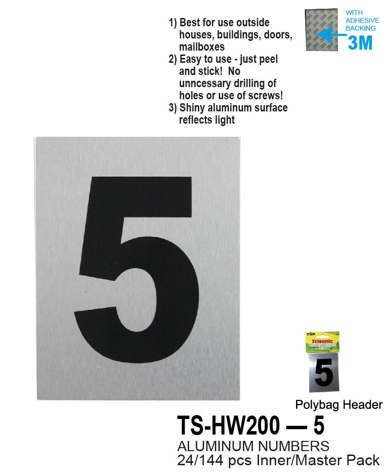 Aluminum Number (5")"